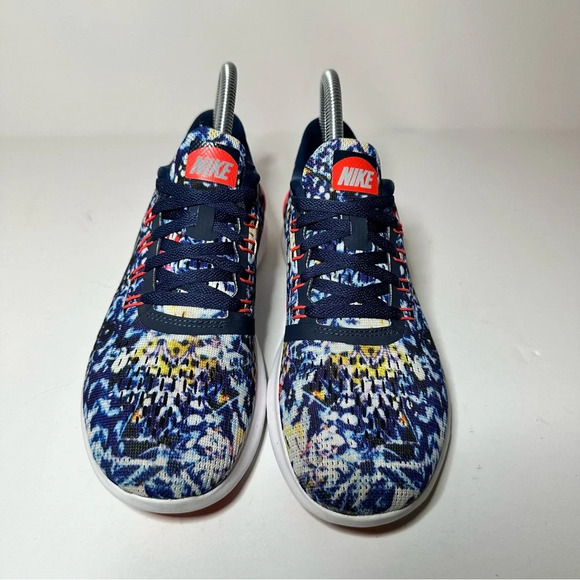 Nike Free Womens Running Shoes Size 6.5 RN 849810-406 Blue Mesh Trail 21 Box 7 - Picture 5 of 9